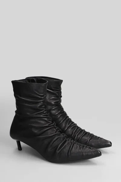 Bibi Lou High Heels Ankle Boots In Black