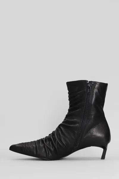 Bibi Lou High Heels Ankle Boots In Black