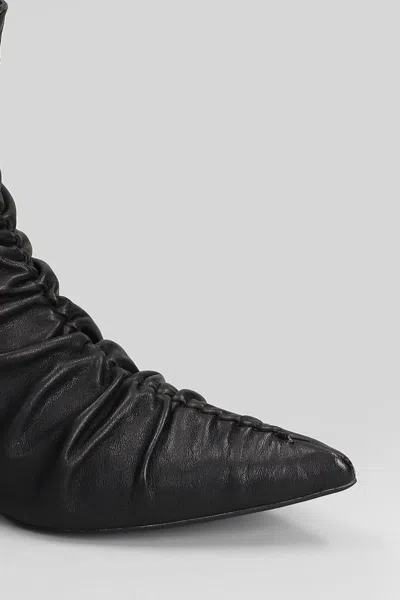 Bibi Lou High Heels Ankle Boots In Black