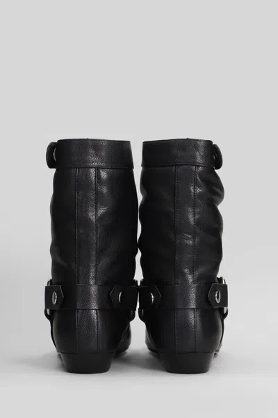 Bibi Lou Low Heels Ankle Boots In Black