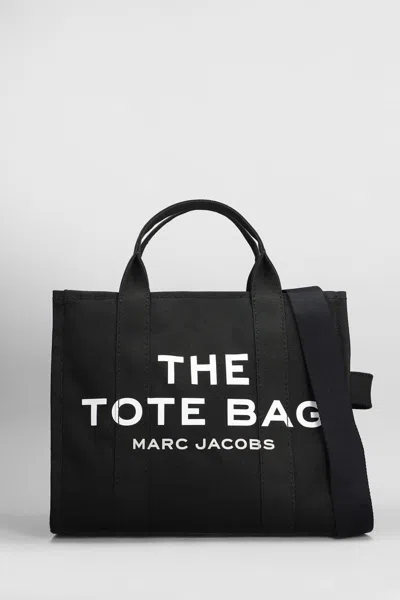 Marc Jacobs The Medium Tote Tote In Black Cotton In Black