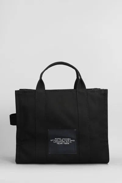 Marc Jacobs The Medium Tote Tote In Black Cotton In Black