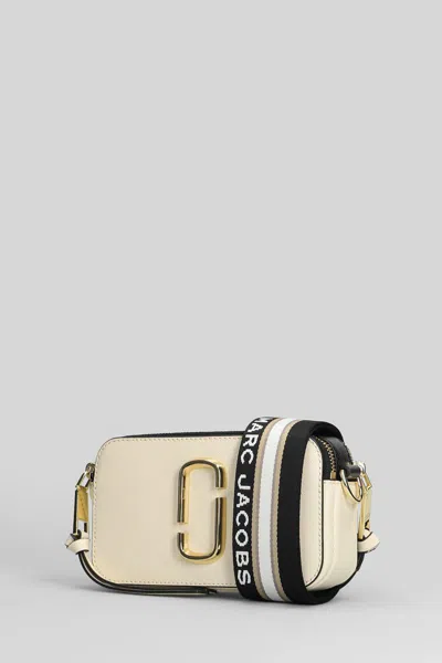 Marc Jacobs The Snapshot Shoulder Bag In Beige Leather In Neutral