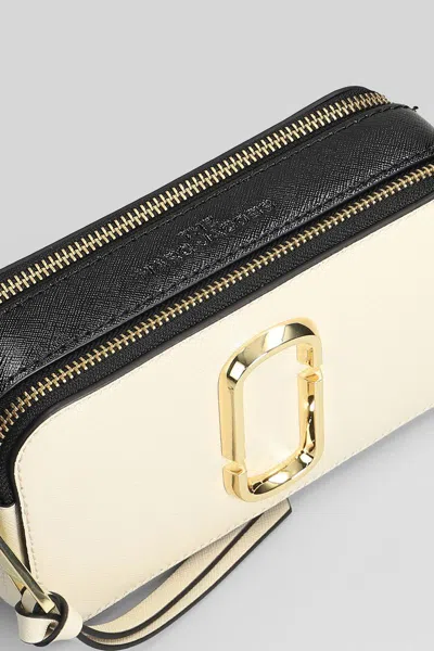 Marc Jacobs The Snapshot Shoulder Bag In Beige Leather In Neutral
