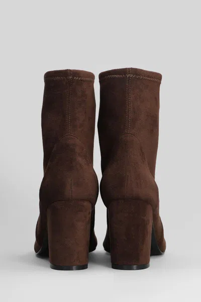 Bibi Lou High Heels Ankle Boots In Brown