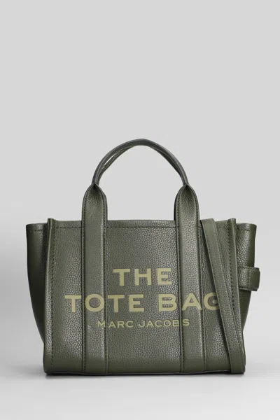 Marc Jacobs The Small Tote Tote In Green Leather In Gray
