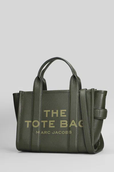 Marc Jacobs The Small Tote Tote In Green Leather In Gray