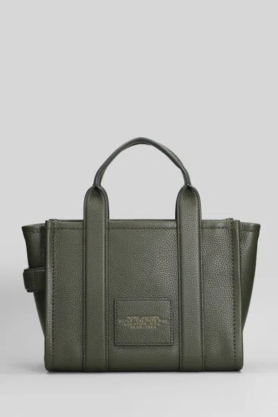 Marc Jacobs The Small Tote Tote In Green Leather In Gray
