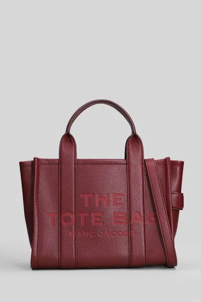 Marc Jacobs The Small Tote Tote In Bordeaux Leather In Burgundy