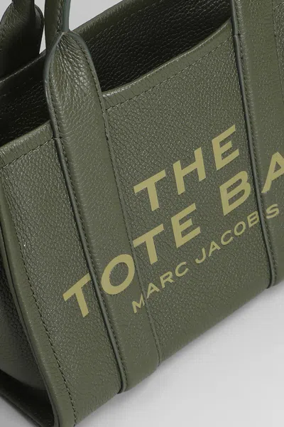 Marc Jacobs The Small Tote Tote In Green Leather In Gray