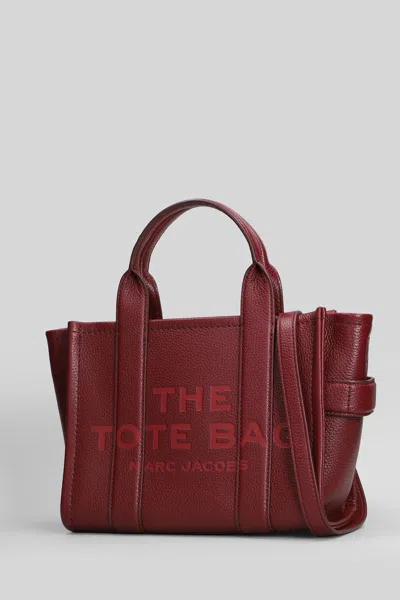 Marc Jacobs The Small Tote Tote In Bordeaux Leather In Burgundy