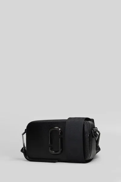 Marc Jacobs The Snapshot Shoulder Bag In Black Leather In Black