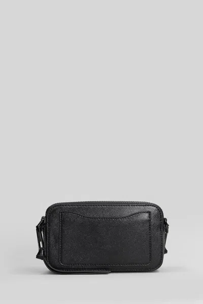 Marc Jacobs The Snapshot Shoulder Bag In Black Leather In Black