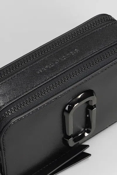 Marc Jacobs The Snapshot Shoulder Bag In Black Leather In Black