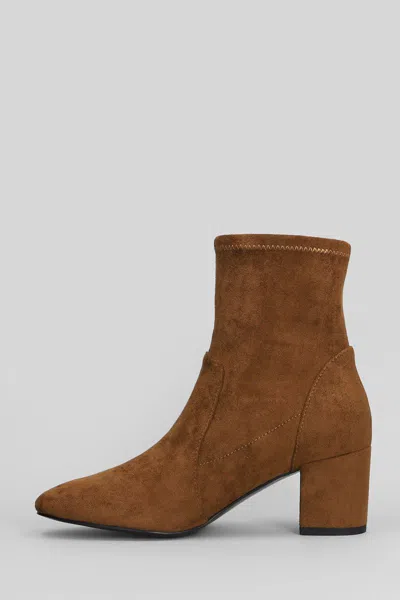 Bibi Lou 60mm Aster Pointed Block Heel Boots In Brown