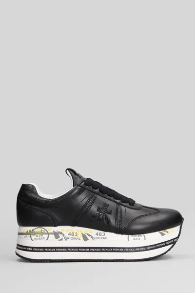 Premiata Beth Black Sneakers In Black