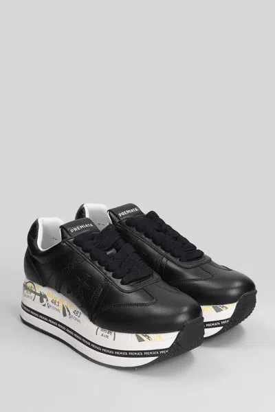 Premiata Beth Black Sneakers In Black