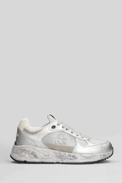 Premiata Mase-d Silver Sneakers In Silver