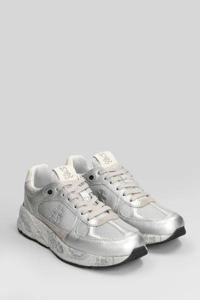 Premiata Mase-d Silver Sneakers In Silver