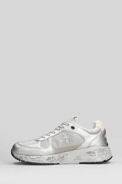 Premiata Mase-d Silver Sneakers In Silver