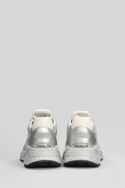 Premiata Mase-d Silver Sneakers In Silver
