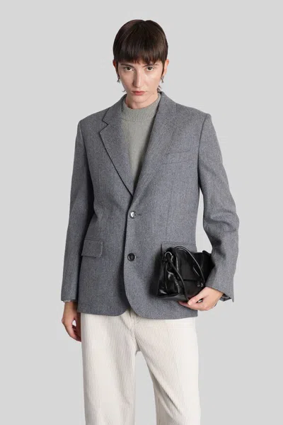 Ami Alexandre Mattiussi Ami Paris Blazer In Gray
