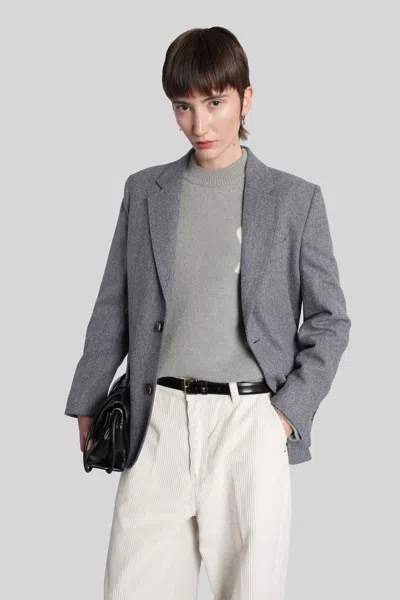 Ami Alexandre Mattiussi Ami Paris Blazer In Gray