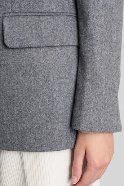 Ami Alexandre Mattiussi Ami Paris Blazer In Gray