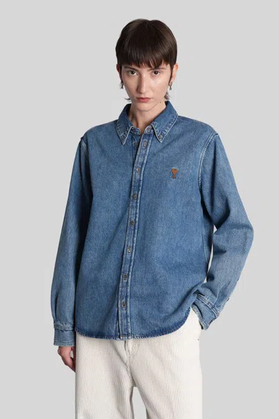 Ami Alexandre Mattiussi Ami Paris Shirt In Blue