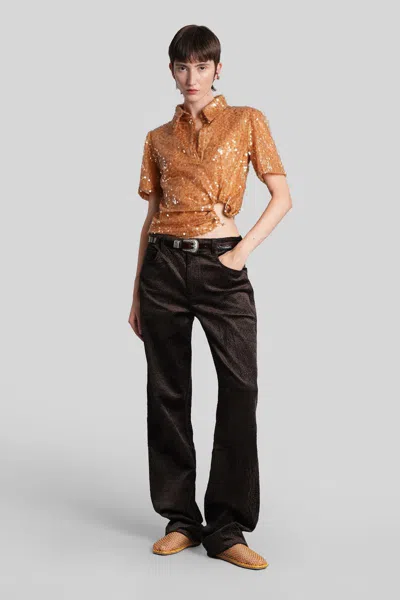 Christopher Esber Pants In Brown