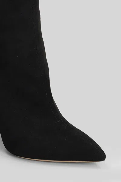 Casadei Blade Stretch High Heels Ankle Boots In Black