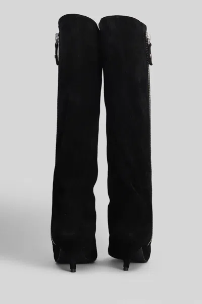 Alchimia High Heels Boots In Black Suede In Black