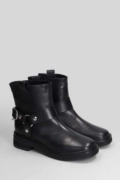 Carrano Low Heels Ankle Boots In Black