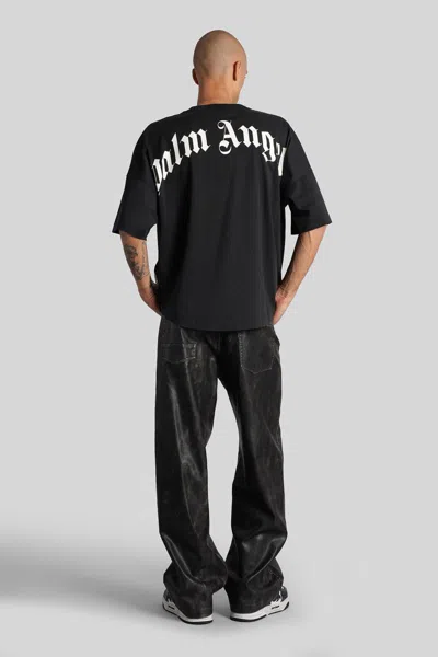 Palm Angels Black Cotton T-shirt
