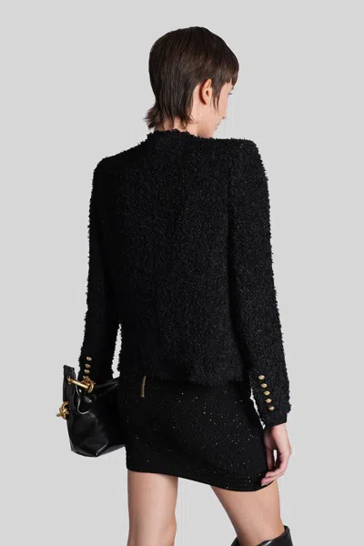 Balmain Double-breasted Casual Jacket In Black