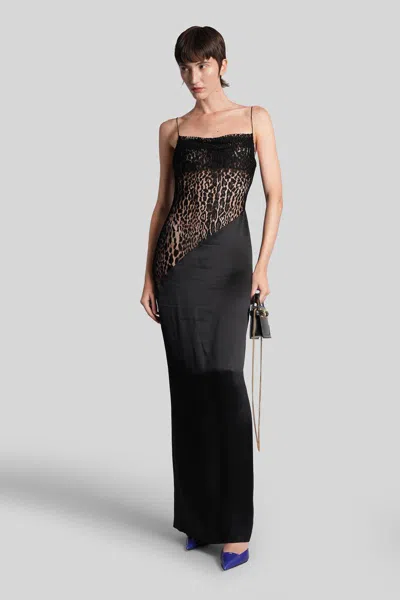 Balmain Long Dress In Black