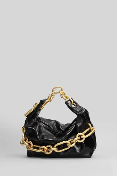 Balmain Sync Mini Shoulder Bag In Black