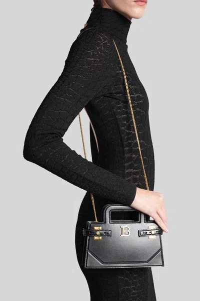 Balmain B Buzz Small Shoulder Bag In Black