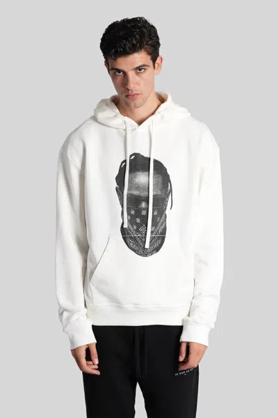 Ih Nom Uh Nit Balaclava-print Hoodie In White