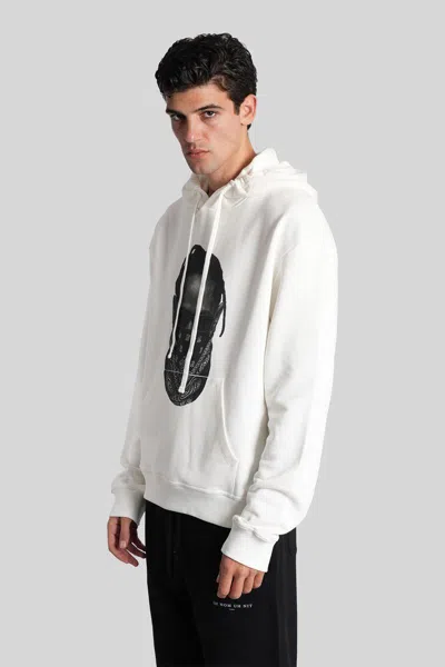 Ih Nom Uh Nit Balaclava-print Hoodie In White