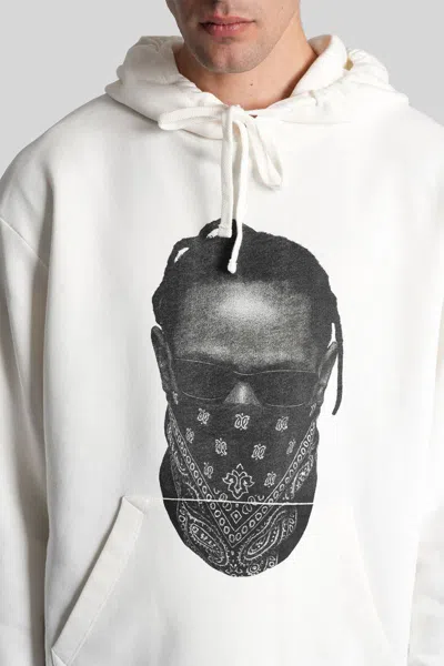 Ih Nom Uh Nit Balaclava-print Hoodie In White