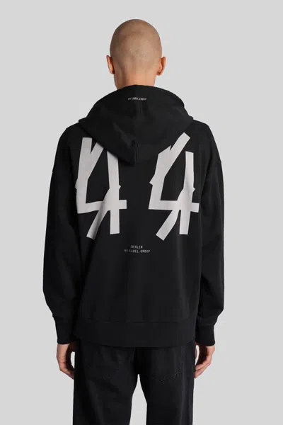 44 Label Group Cotton Sweatshirt With Logo In Black
