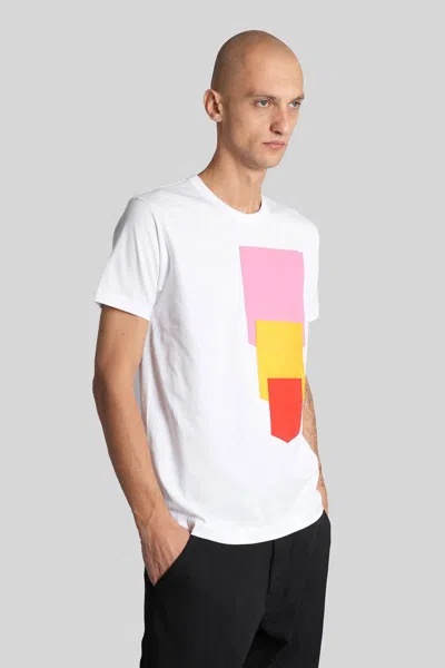 Comme Des Garçons White Crewneck Graphic T-shirt In White