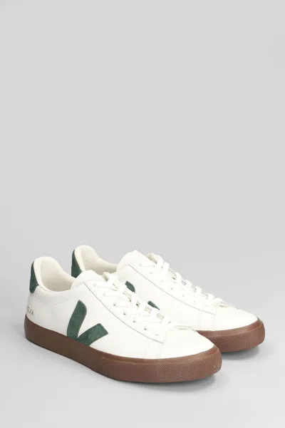 Veja Multicolour Leather Suede Sneaker In White