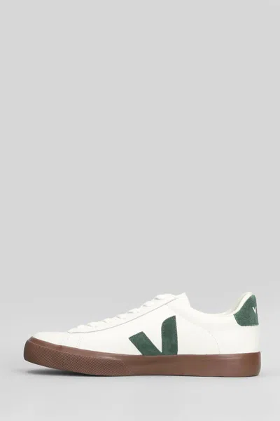 Veja Multicolour Leather Suede Sneaker In White
