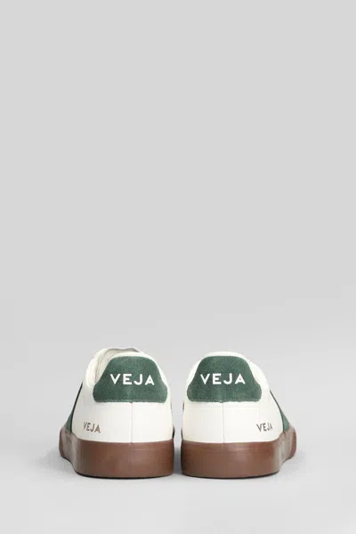 Veja Multicolour Leather Suede Sneaker In White