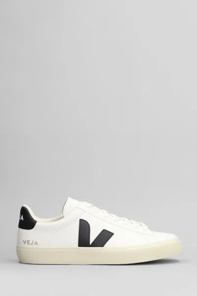 Veja Campo Leather Low-top Sneakers In White
