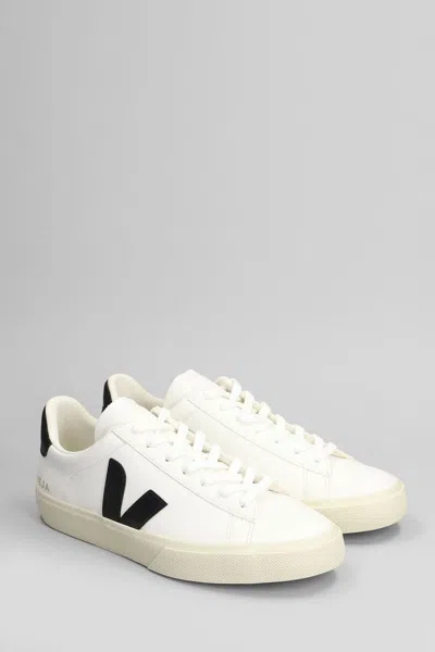Veja Campo Leather Low-top Sneakers In White