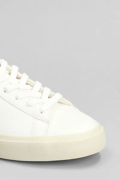 Veja Campo Leather Low-top Sneakers In White