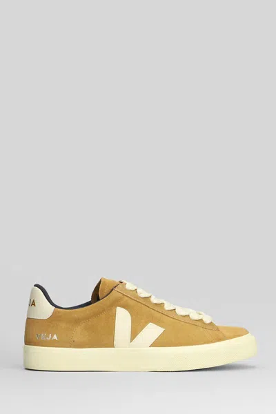 Veja Campo Sneakers In Leather Color Suede In Brown